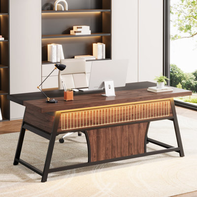 63 Inch Executive Office Desk by 17 Stories