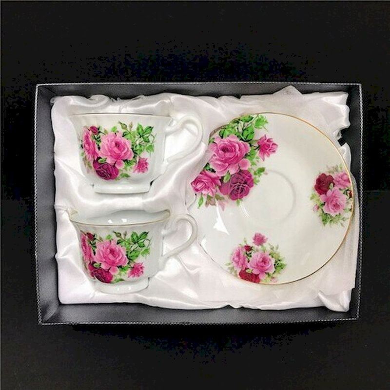 Porcelain Teacup and Saucer