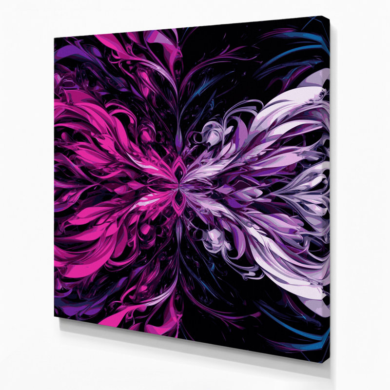 Art numérique sur toile, "Abstraction numérique 92", H 8 po x l 8 po