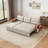 Upholstered Pull Out Sectional Sofa with Storage Chaise-1340171532