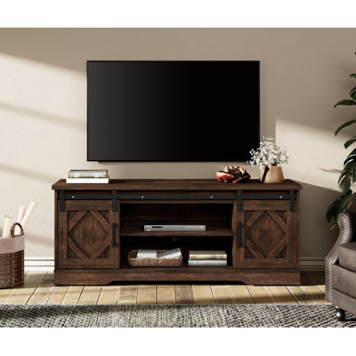 Laziza Solid Wood Mid Century Morden TV Stand for TVs up to 65"