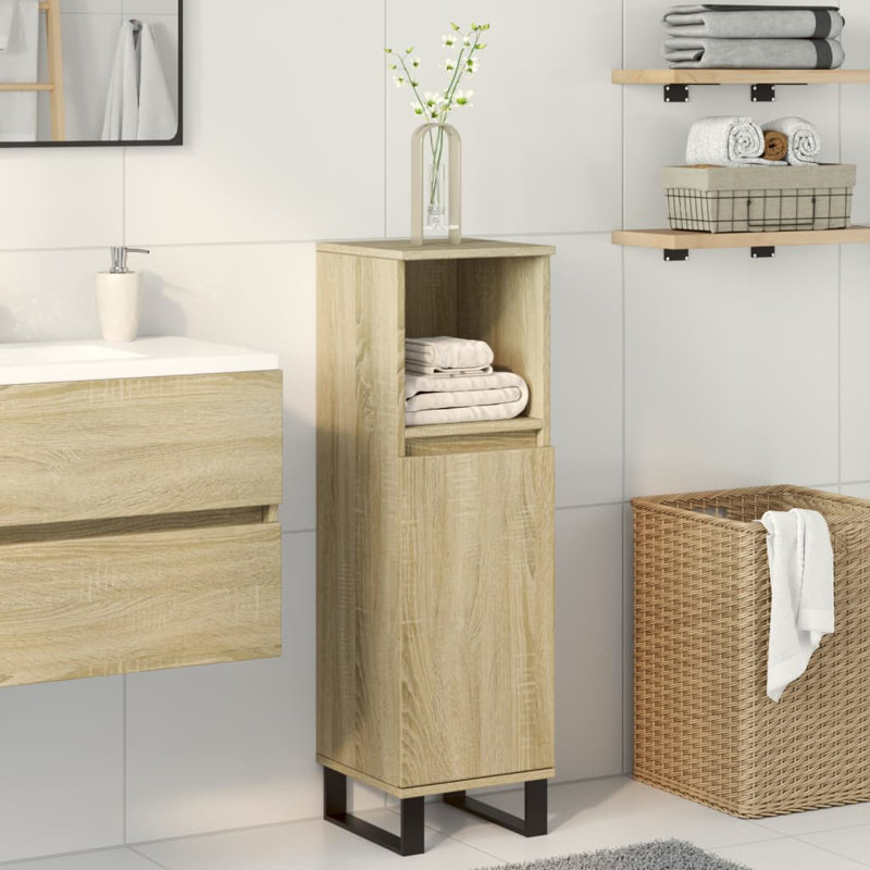 Makisha Linen Cabinet, Natural