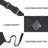 2 Pack Kitchen Aprons with 2 Pockets Adjustable Cooking Bib Aprons for Chef - Black