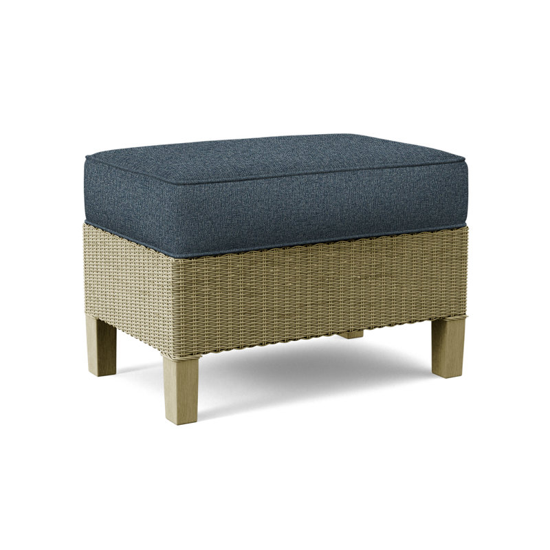 Gibraltar Ottoman, Basic Blue; 0317-63, Brass