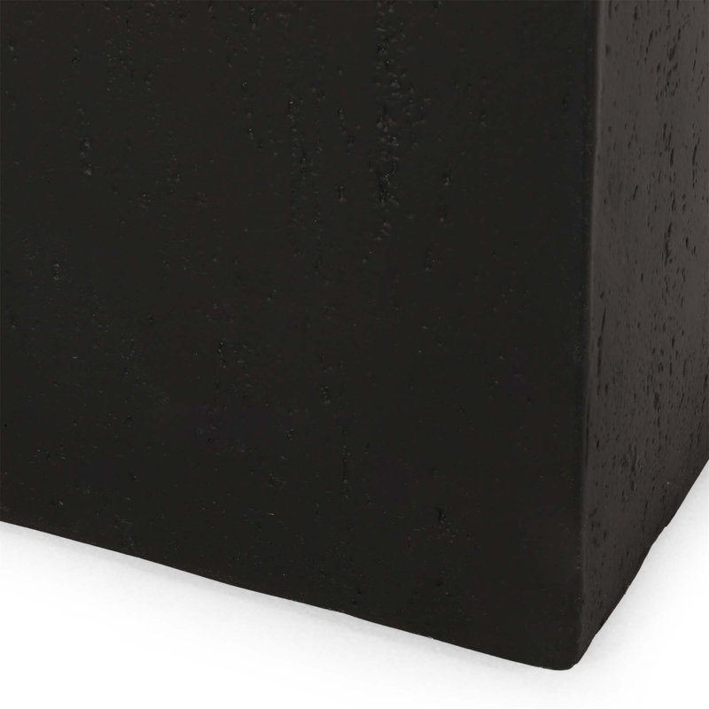 JARDINIER EXTÉRIEUR GRAND CARRE 35 "L, H 18 po x l 35,25 po x P 18 po, Noir