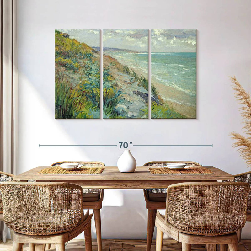 Falaises Gillard au bord de la mer à Trouville, H 36 po x l 57 po
