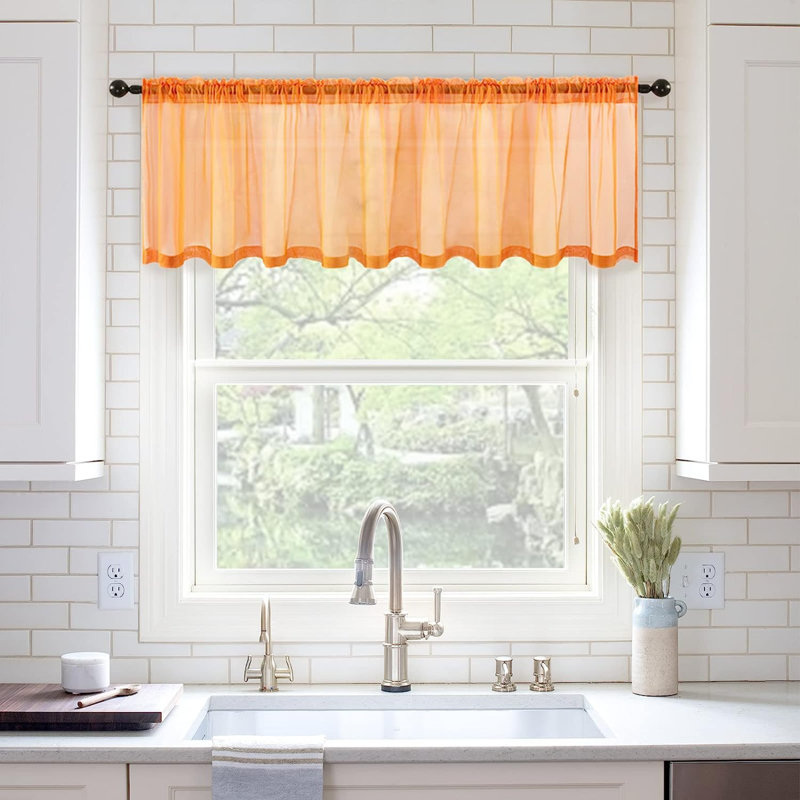 Cantonnière sur mesure l 60 po Gwartney, Orange