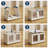 Stackable Collapsible Plastic Storage Bins with Lids – 150 QT Closet Organizers with Doors, 19” L x 12.2” W-1695074807
