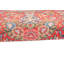 Tapis de zone en laine rouge/beige/vert 2 pi 9 po x 4 pi 1 po one-of-kind-noué la main