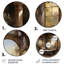 «Bathroom Vintage Elegance I - Humour», art rond en métal-147423702