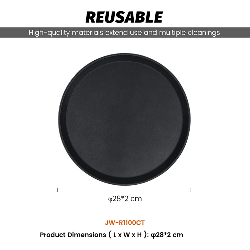 Latitude Run® Malawi Plastic Tray, 0.78" H x 11" W x 11" D