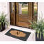 Tapis de porte d'extérieur antidérapant naturel 23 pi x 38 po à motif de coco naturel Alha-1510301802