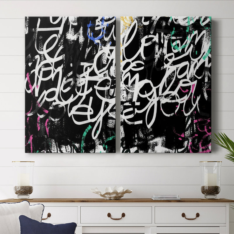Graffiti Scribe I-Premium Gallery Wrapped Canvas -Ready to Hang