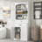 Bathroom Storage Cabinet With Two Doors, Drawers, Adjustable Shelf & Three Open Shelves – Durable MDF Construction