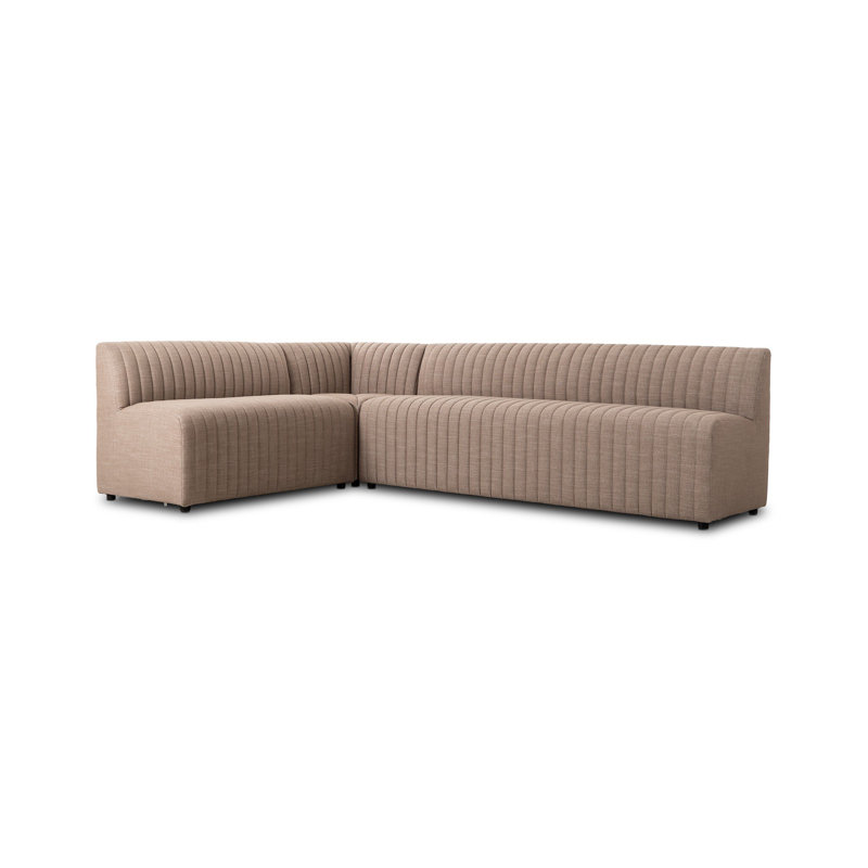 Augustine Modular Sectional, 31.5" H x 100" W x 66.5" D, Crypton Nomad Taupe Polyester Blend