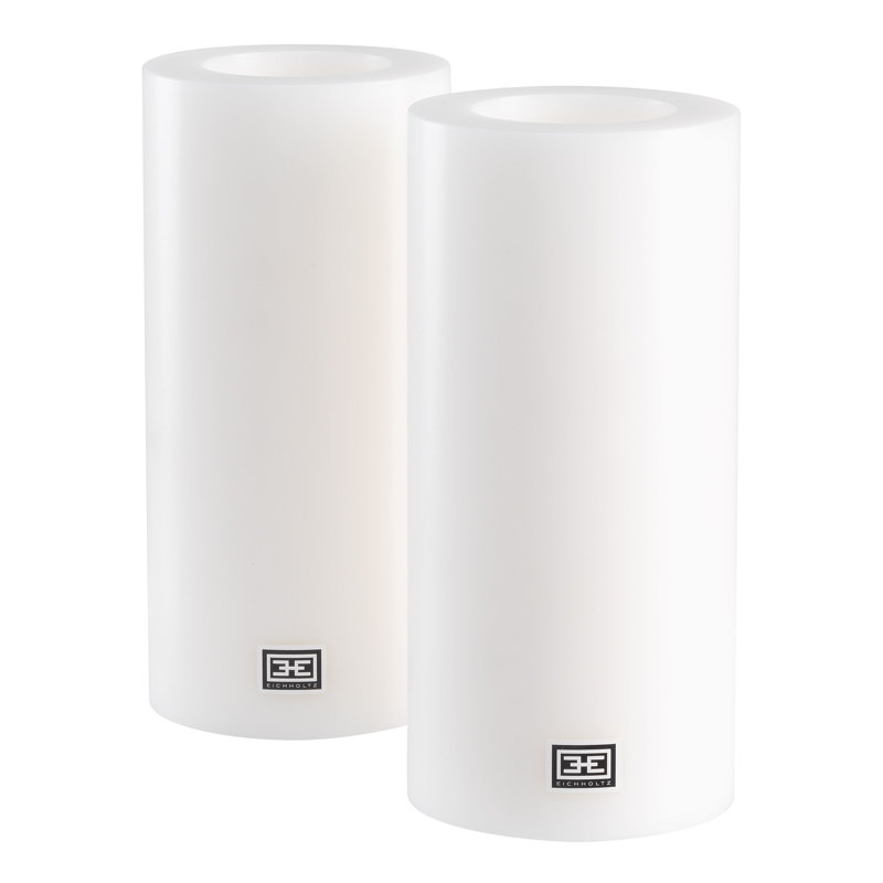 Bougie pilier artificielle non parfumée, H 8,27 po x l 3,94 po x P 3,94 po, 2
