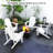 White Wooden Chair With Cup Holder, Great For Outdoor Leisure On Patio, Lawn, Deck, Garden, Backyard, Fire Pit - To Weather