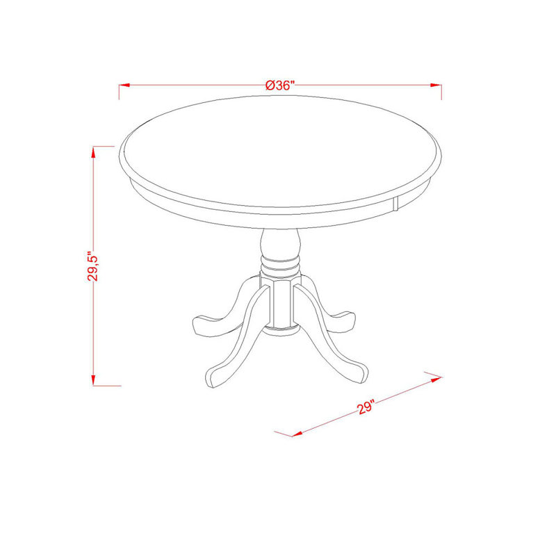 Antique Dining Room Table - a Round kitchen Table Top with Pedestal Base, Cappuccino, Cappuccino, Cappuccino