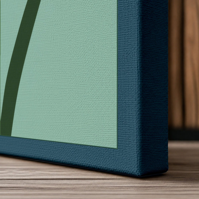 Print, 36x24 - 91.4 x 61.0 cm, Teal Border