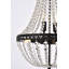 Luminaire suspendu unique en forme de larme à 5 lumières avec accents de cristal Priyank-1274553557