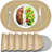 Reversible Placemats For Dining Table - Set Of 6, Gray & Tan