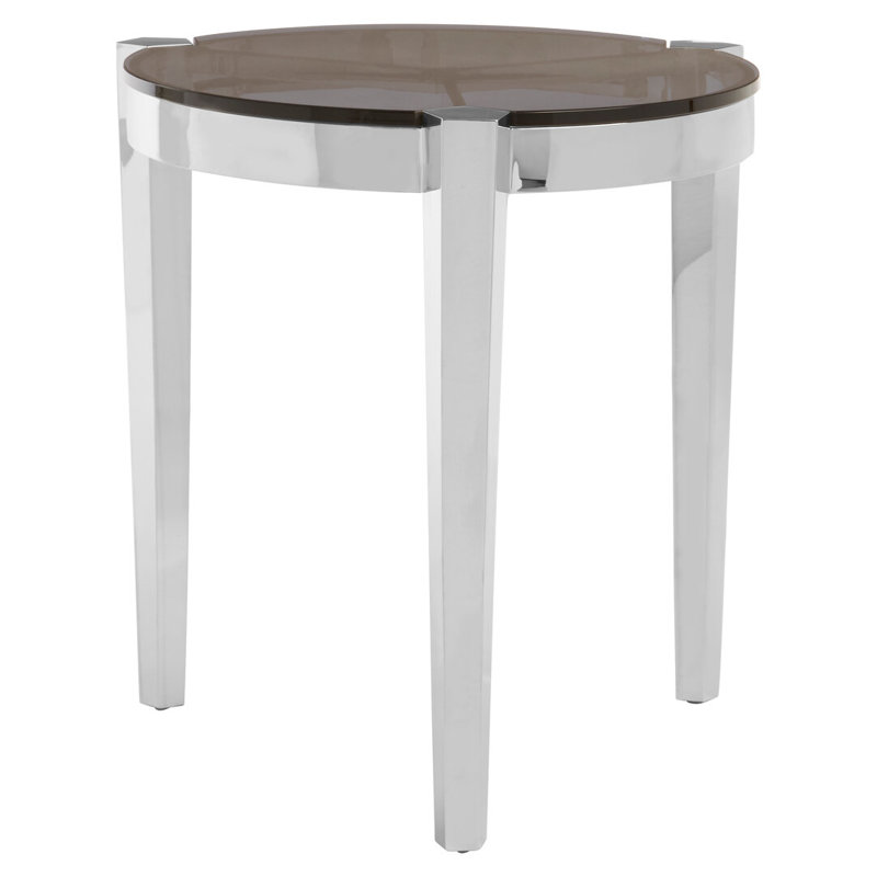 Glass Top End Table