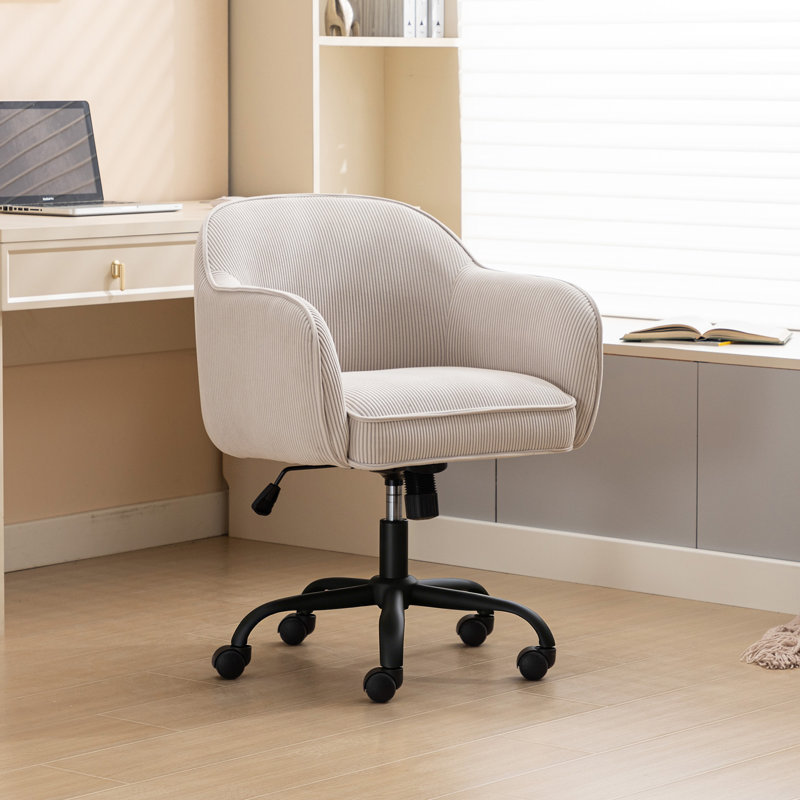 Chaise de bureau Dinorah, Beige