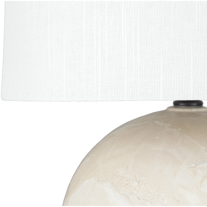 Lampe de table en céramique Lillian, Beige