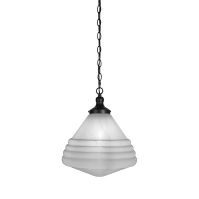 Juno Chain Hung Pendant With 14" Glass