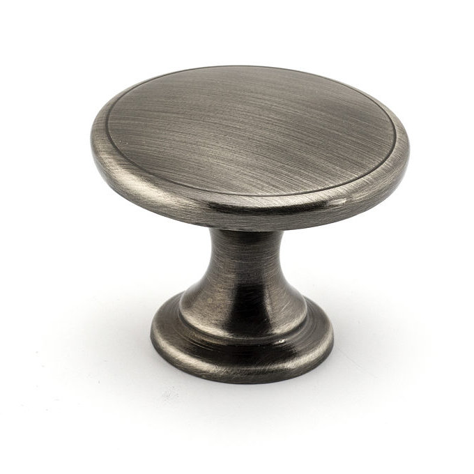Oversized Expression 1 3/4" Diameter Round Knob, Brushed Pewter
