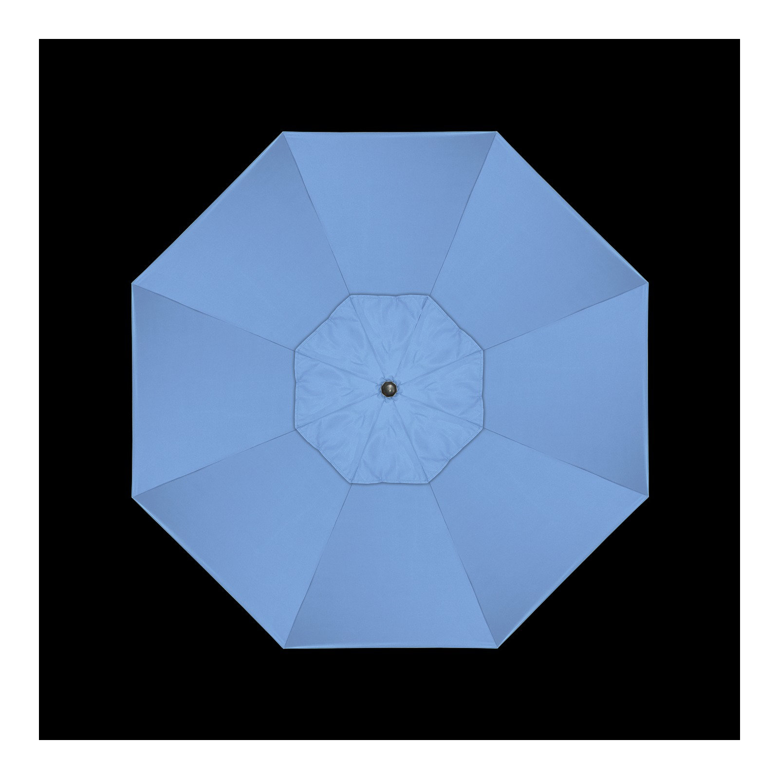 9' Market Sunbrella Umbrella, Canvas Air Blue Sunbrella® Canvas