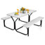 Table de pique-nique rectangulaire pour 6 personnes de 54 po Kutlay-36467035