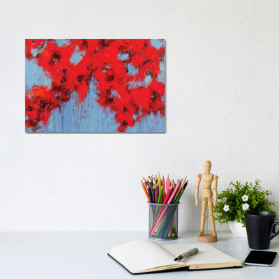 Poppy III By Olena Bogatska - Wrapped Canvas Painting by Olena Bogatska - Wrapped Canvas Painting