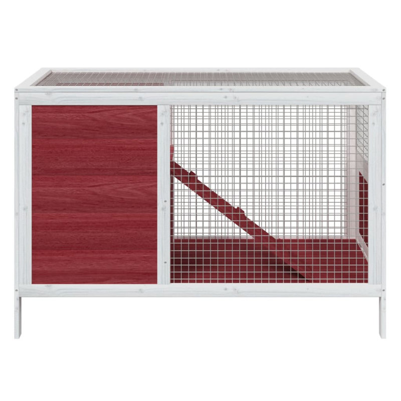 Newnan Small Animal Hutch, Mocha/White