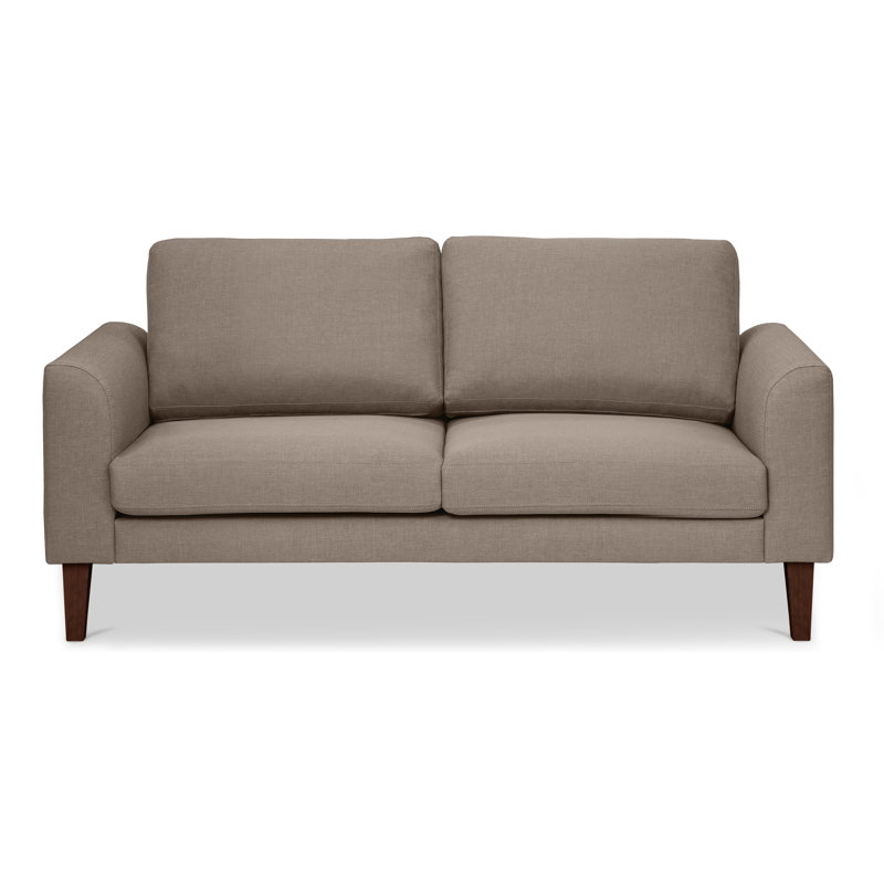 Tommy 2 Seater Sofa, Beige, Wenge