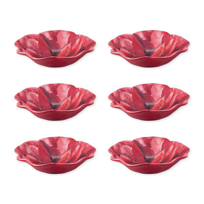 Mcmakin Poinsettias Melamine Salad Bowl