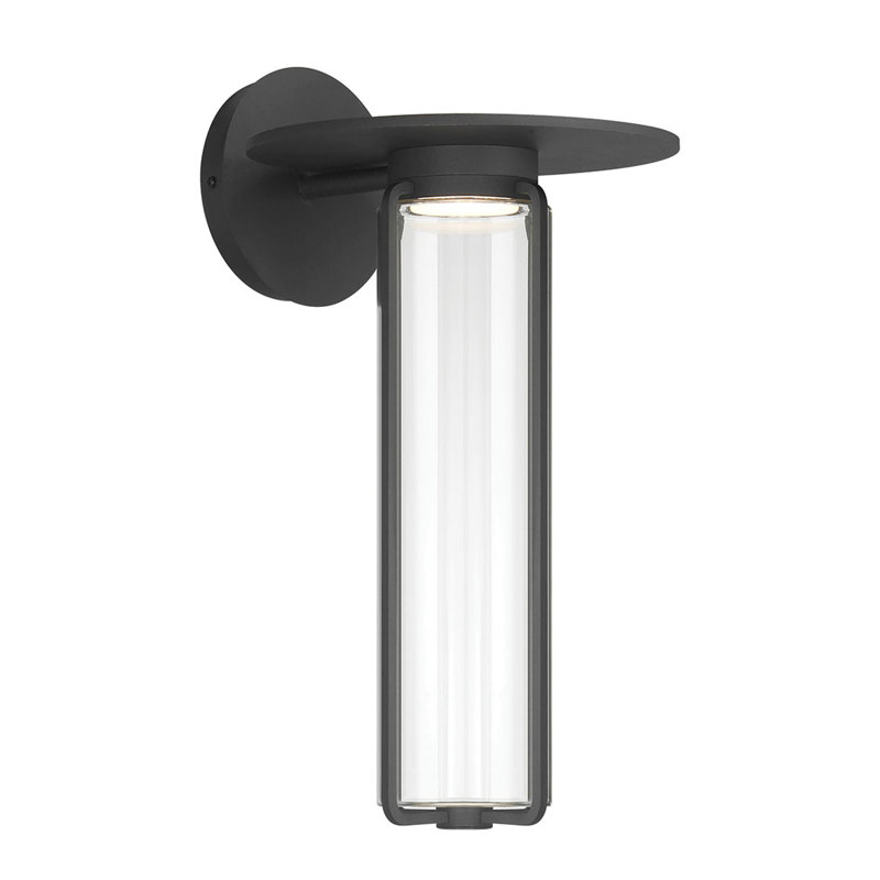 Florin, extérieur, 16 po, noir sable, verre transparent, 16"