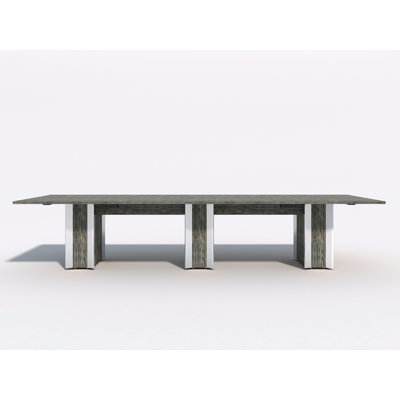 Table de conférence rectangulaire avec modules d'alimentation