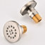 Système de douche en nickel brossé avec jet pour le corps et robinet à bras unique avec douchette puissante-120997282