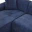 Grand canapé modulaire moderne en forme de L pour le salon, mousse haute densité, assise profonde et tissu chenille antirides