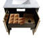 Mason 24" Single Bathroom Vanity with Carrara Marble Top-896050692-896050691-896050690