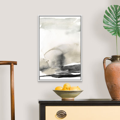 «Ebony Horizon Triptych III» par Jennifer Goldberger - reproduction d'art