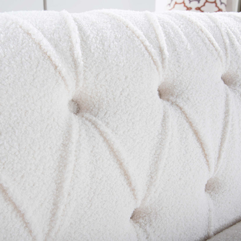 Canapé Chesterfield à accoudoirs roulés de 84,65 po Boneless