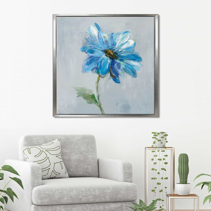 « floral floral i v2 », reproduction de peinture à l’acrylique sur toile, H 39,5 po x l 39,5 po x P 2 po