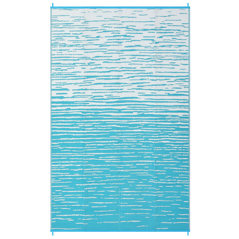 Area Rugs Outdoor Patio Rug Waterproof Modern Bordered Indoor Outdoor Throw Carpet Checkered Reversible Mat for Front Door Rv