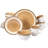 Gibson Elite Moonstruck 16-Piece Dinnerware Set, Orange