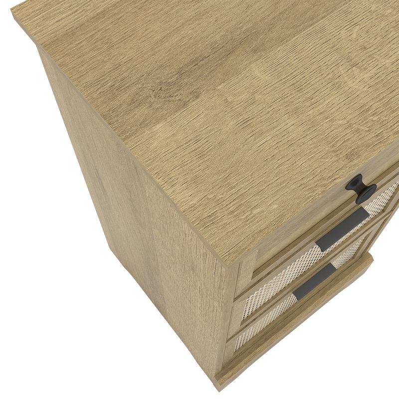 Berryville 15.7'' W 3 - Drawer Dresser, Oak