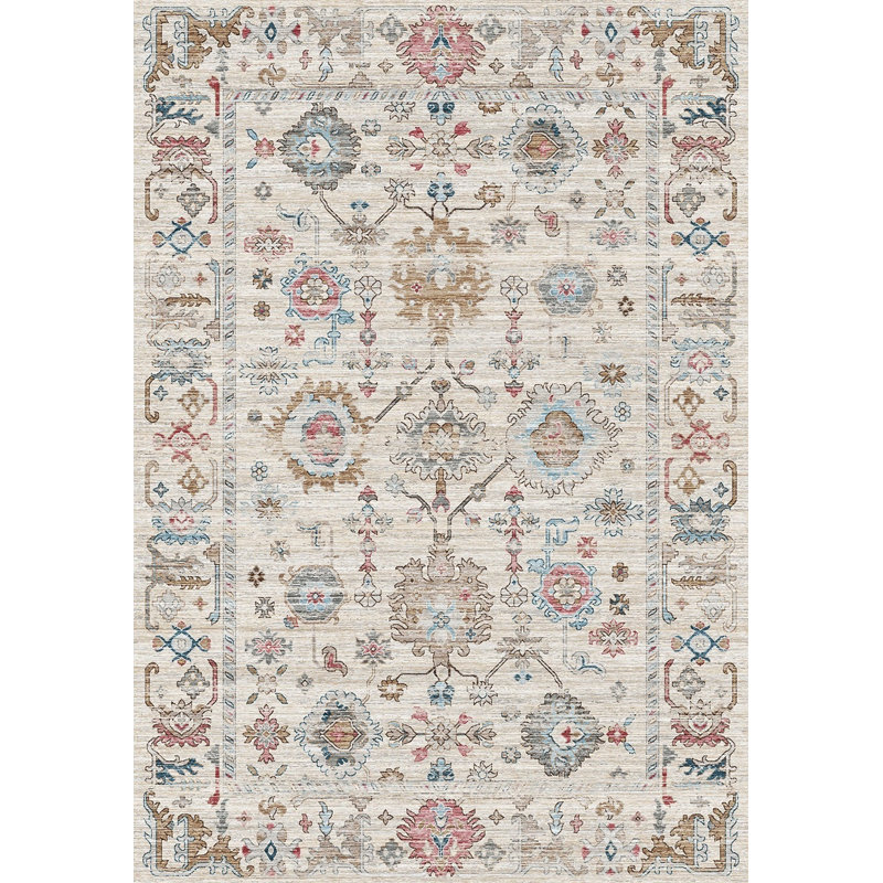 Multicolor Traditional Polyester Area Rug (2 Ft. X 3 Ft.) | Gift Idea