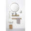 Baum Nordic Round Bathroom Framed Mirror Wall Hanging-436418424-436418425
