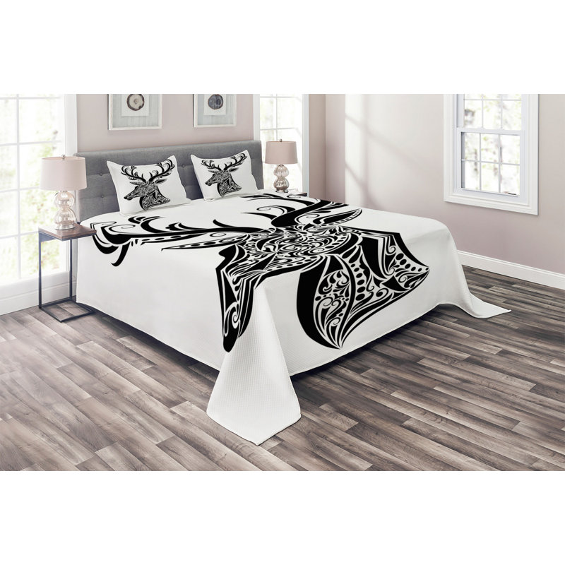 Eclectic Coverlet, King Bedspread + 2 Shams